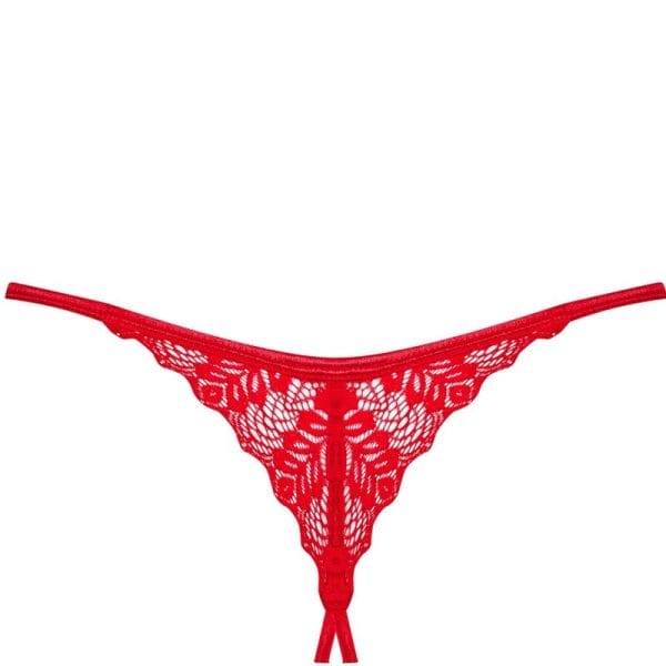 OBSESSIVE - INGRIDIA THONG CROTCHLESS RED M/L 8